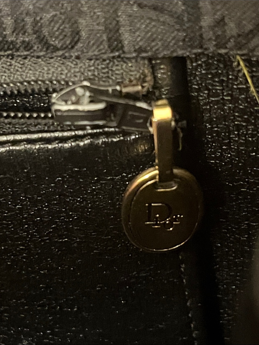 Christian Dior Trotter Canvas Chain Shoulder Bag Black - Picture 8 of 13